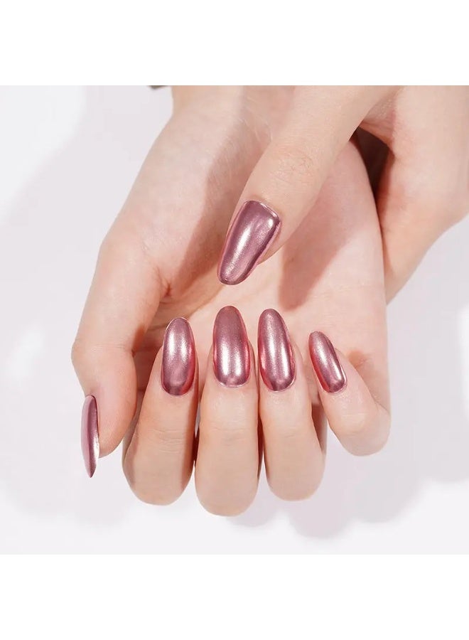 مجموعة كاملة من ملصقات جل الأظافر الممتازة مع معالجة بالأشعة فوق البنفسجية/LED | مجموعة عالية الجودة مع مبرد أظافر، ووسادات تنظيف، وأدوات خشبية، بجودة صالونات التجميل، سهلة الإزالة - Image 4